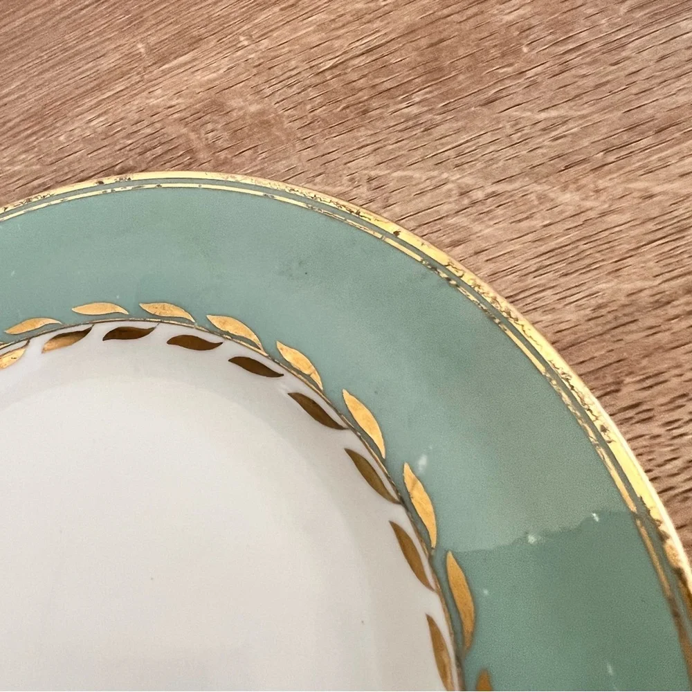 1950s PARAGON Z1280 - Golden‎ Laurel Tea Set - 3 Bread Plates, 5 Cups, 5 Saucers